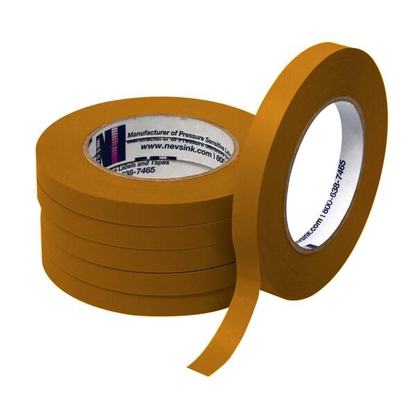 1/2 wide x 60yd Copper Labeling Tape, PK6